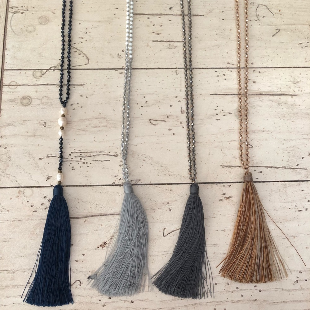 Zacasha Tassel Necklaces - Set of 4